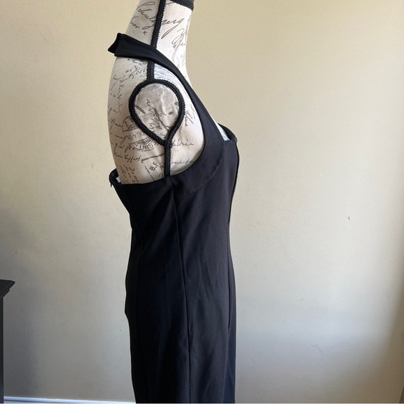NEW Reformation Elegant Black Halter Maxi Dress Sz L - Picture 7 of 12